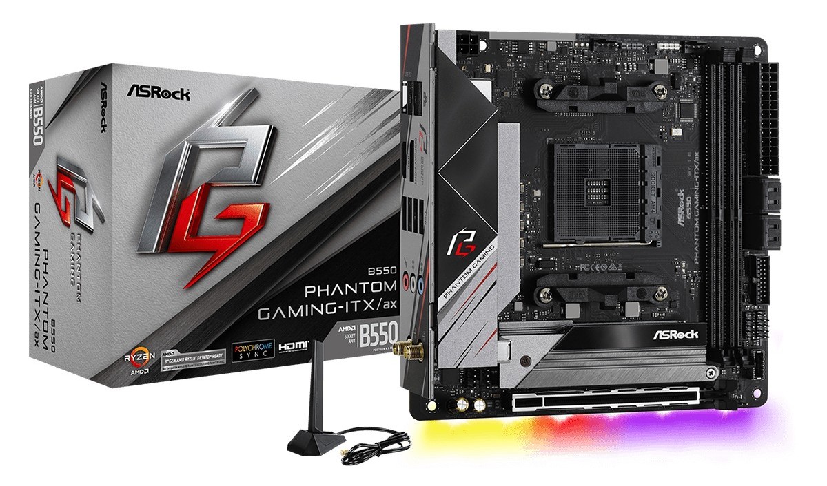 ASRock B550 Phantom Gaming-ITX/ax - The AMD B550 Motherboard
